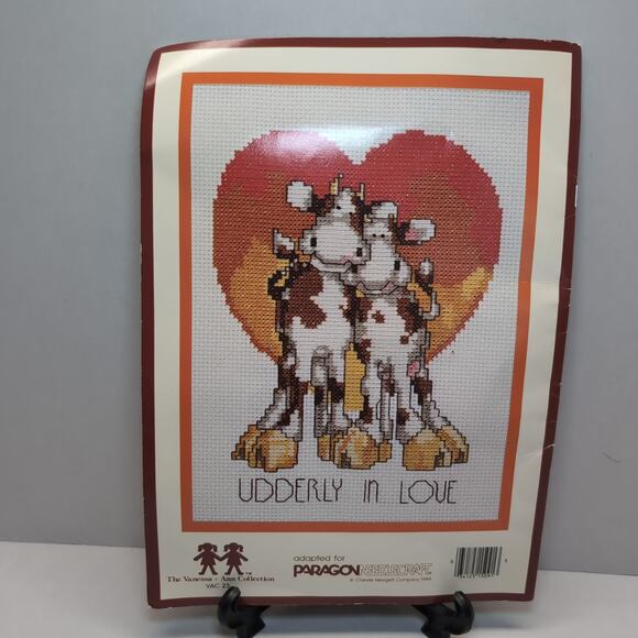 Paragon Stewart Moskowitz American Rabbit Funny Retro Cross Stitch Pattern Book - Picture 2 of 6